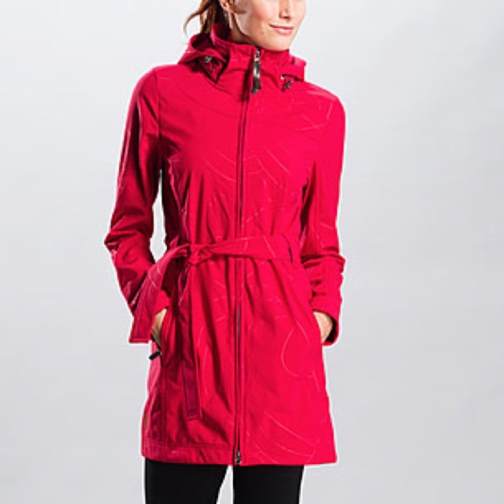Lole Glowing Trench Coat Hooded Jacket XS